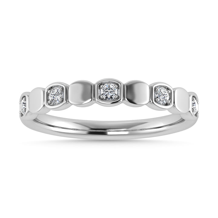 Diamond 1/8 Ct.Tw. Stack Band in 10K White Gold