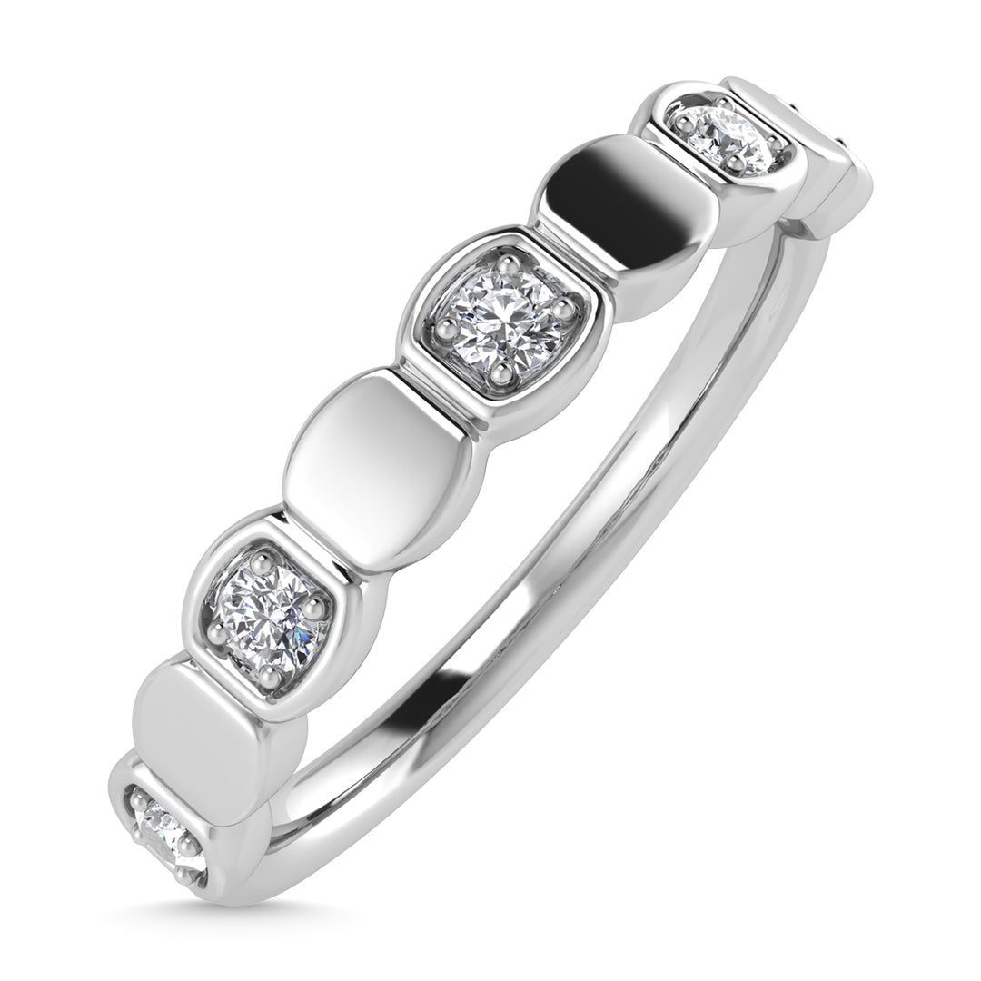 Diamond 1/8 Ct.Tw. Stack Band in 10K White Gold