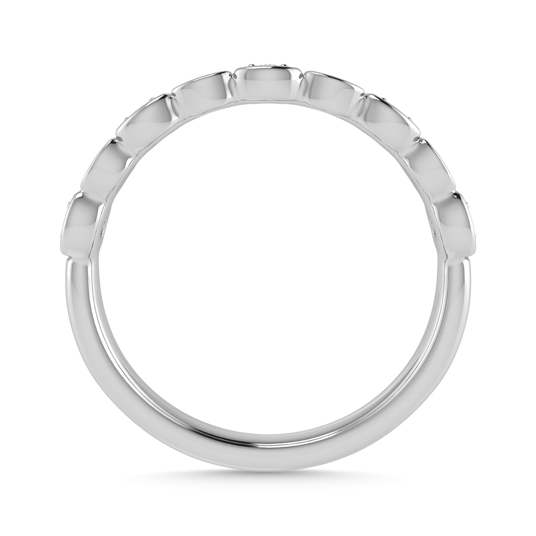 Diamond 1/8 Ct.Tw. Stack Band in 10K White Gold