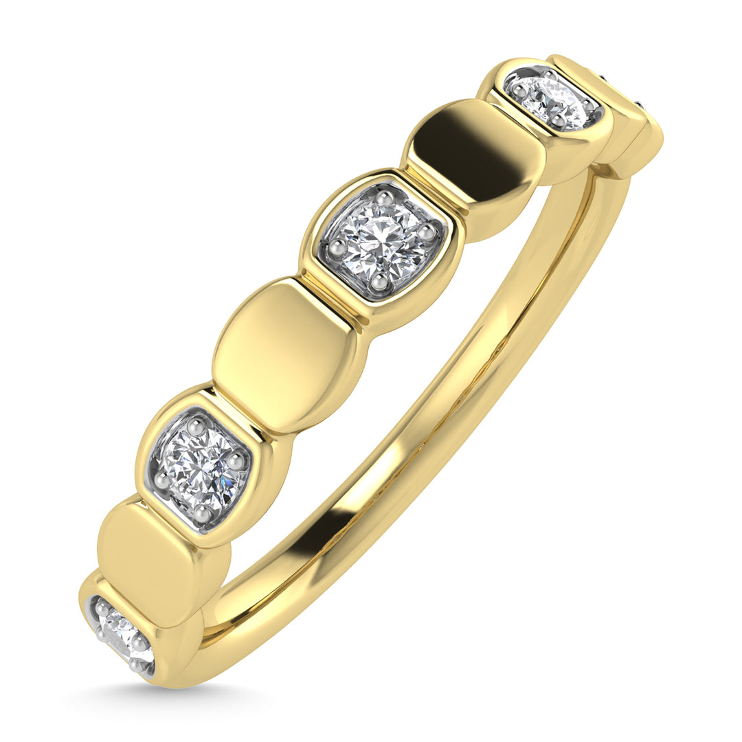 Diamond 1/8 Ct.Tw. Stack Band in 10K Yellow Gold