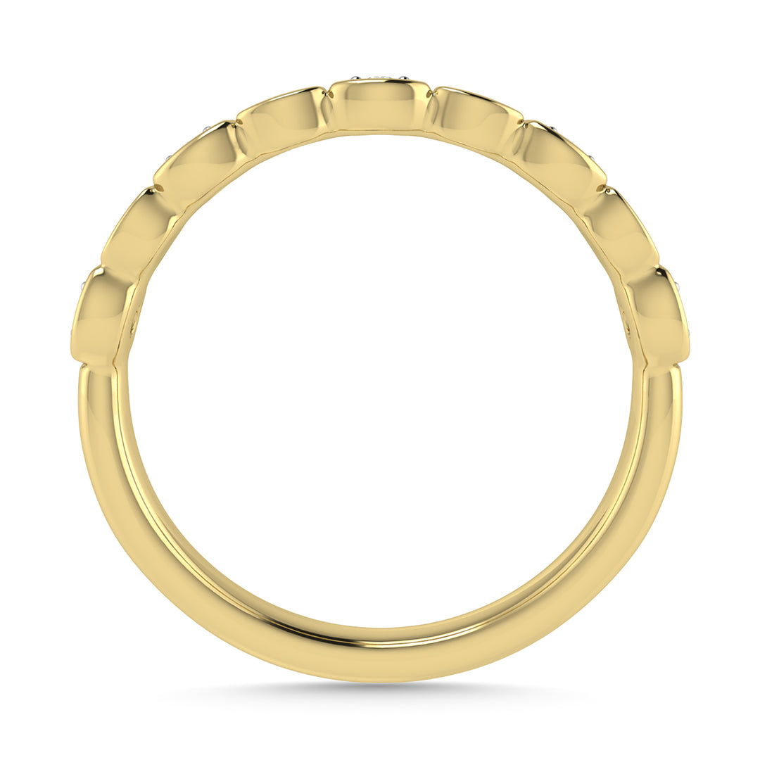 Diamond 1/8 Ct.Tw. Stack Band in 10K Yellow Gold