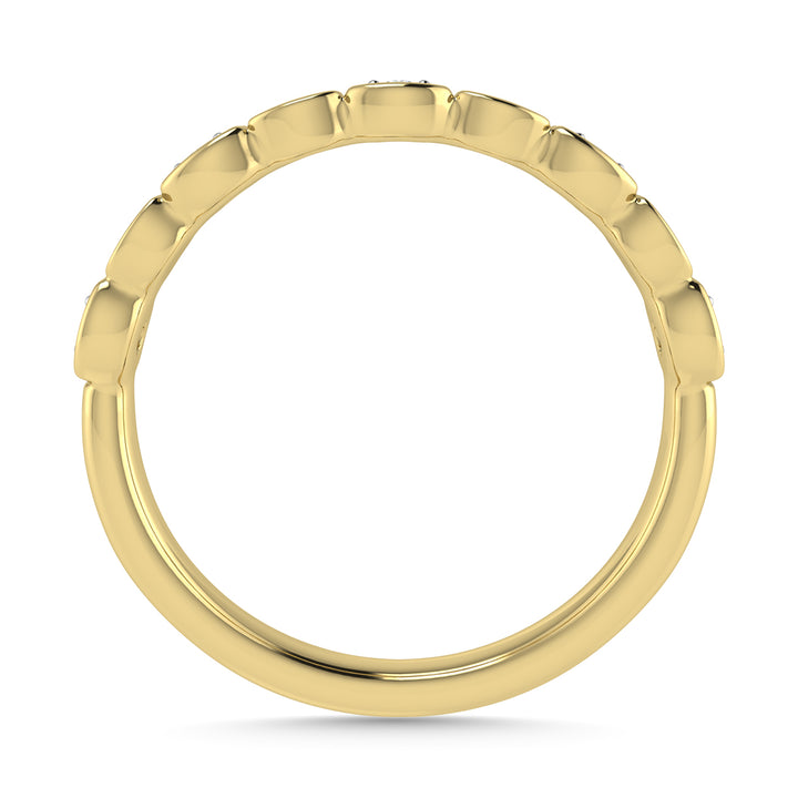 Diamond 1/8 Ct.Tw. Stack Band in 10K Yellow Gold