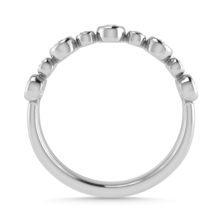 Diamond 1/5 Ct.Tw. Stack Band in 10K White Gold