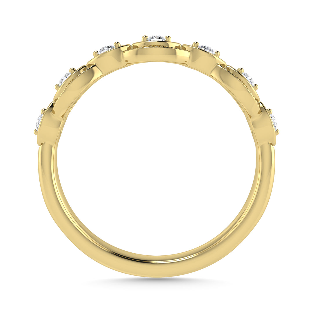 Diamond 1/6 Ct.Tw. Stack Band in 14K Yellow Gold