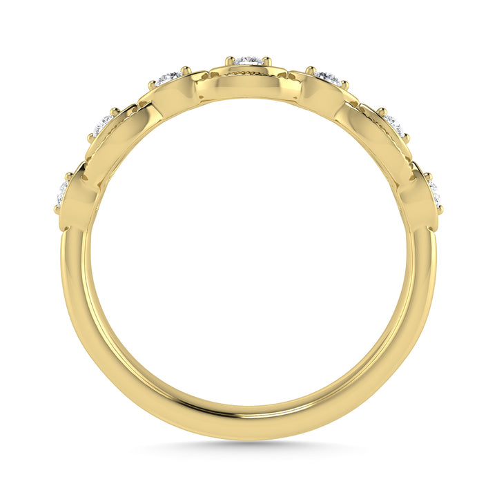 Diamond 1/6 Ct.Tw. Stack Band in 14K Yellow Gold