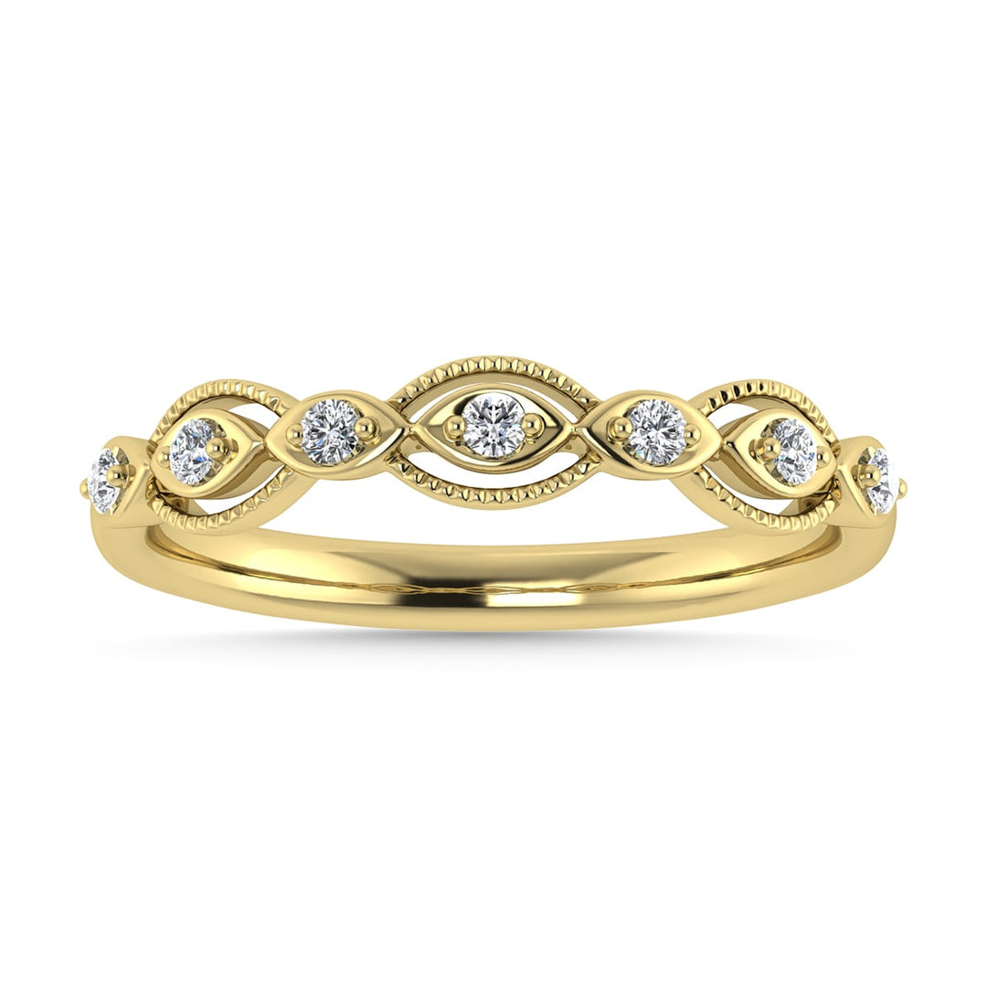 Diamond 1/6 Ct.Tw. Stack Band in 14K Yellow Gold