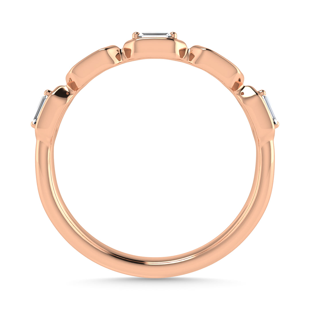 Diamond 1/6 Ct.Tw. Stack Band in 14K Rose Gold