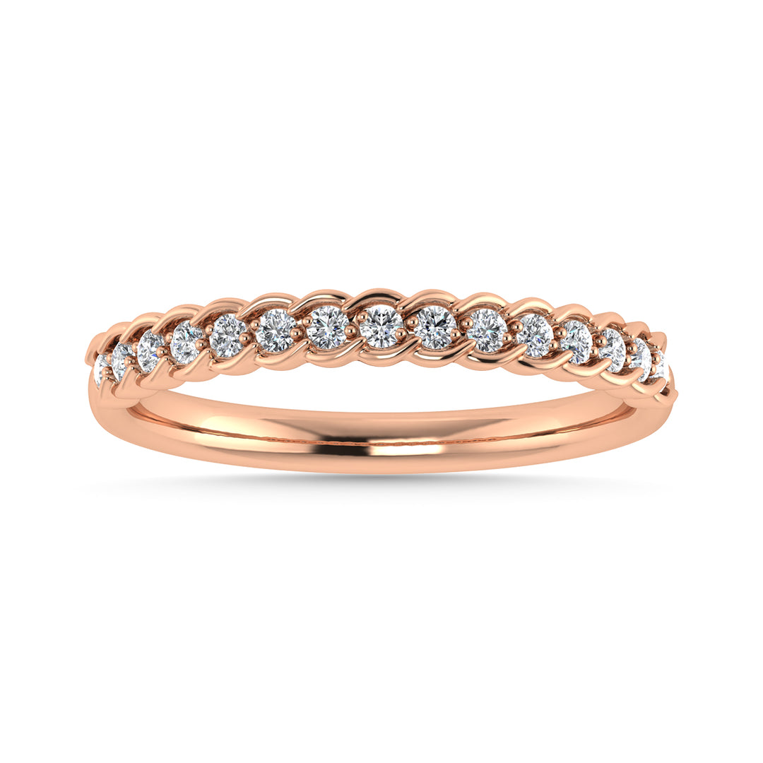 Diamond 1/6 Ct.Tw. Stack Band in 14K Rose Gold