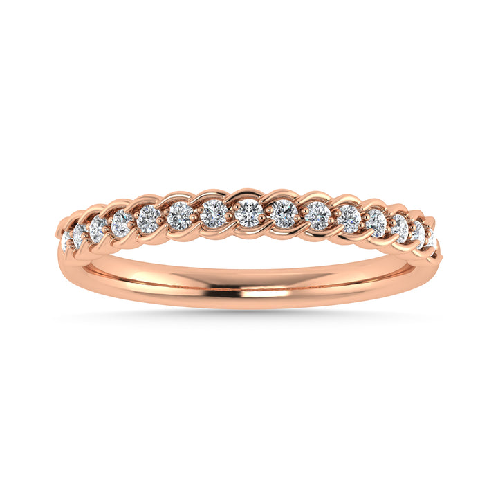 Diamond 1/6 Ct.Tw. Stack Band in 14K Rose Gold