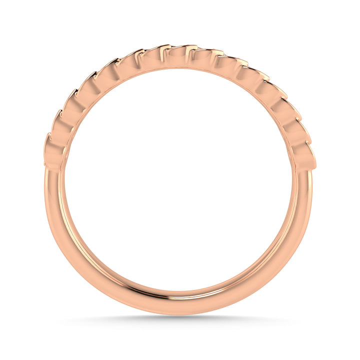 Diamond 1/6 Ct.Tw. Stack Band in 14K Rose Gold
