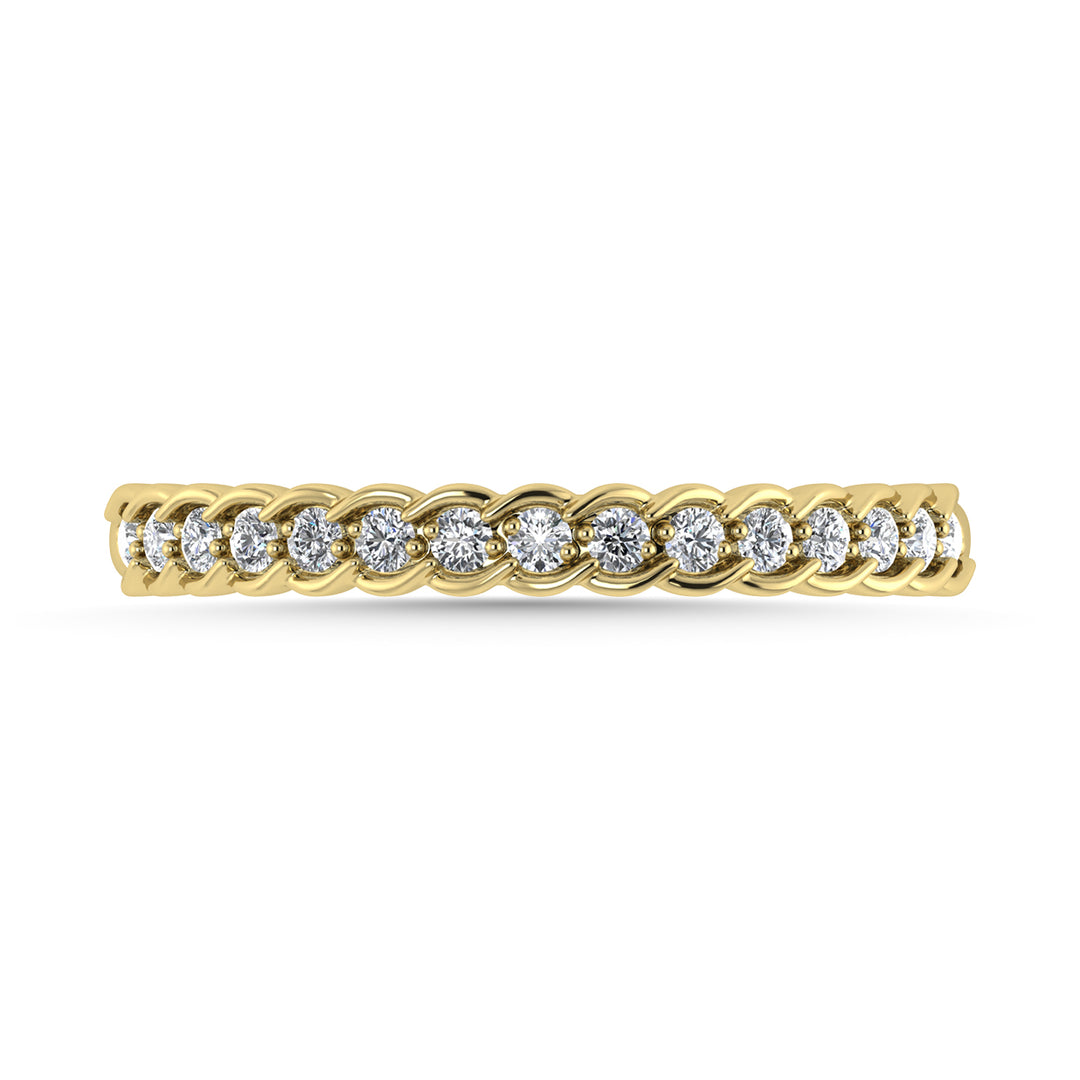 Diamond 1/6 Ct.Tw. Stack Band in 14K Yellow Gold