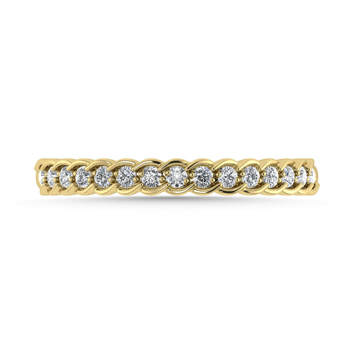 Diamond 1/6 Ct.Tw. Stack Band in 14K Yellow Gold
