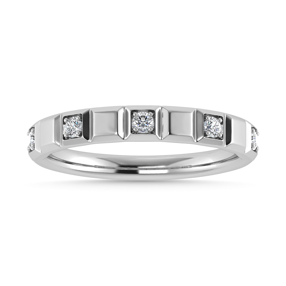 Diamond 1/8 Ct.Tw. Stack Band in 14K White Gold