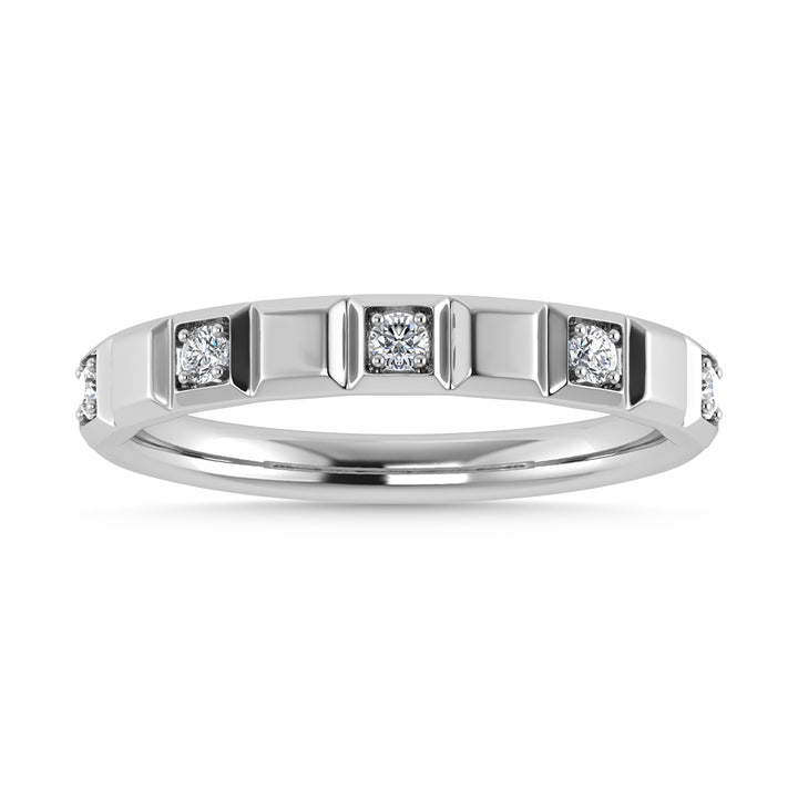 Diamond 1/8 Ct.Tw. Stack Band in 14K White Gold