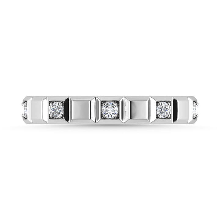 Diamond 1/8 Ct.Tw. Stack Band in 14K White Gold