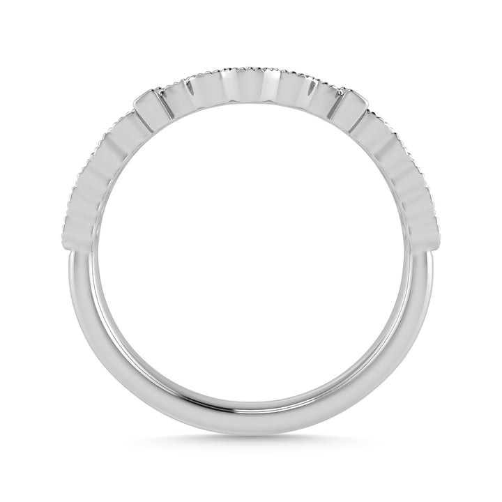 Diamond 1/3 Ct.Tw. Chevron Band in 14K White Gold