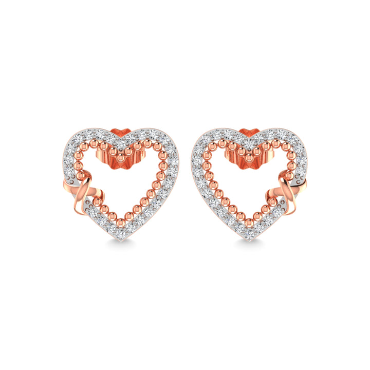 10K White Gold Diamond 1/4 Ct.Tw. Fashion Earrings
