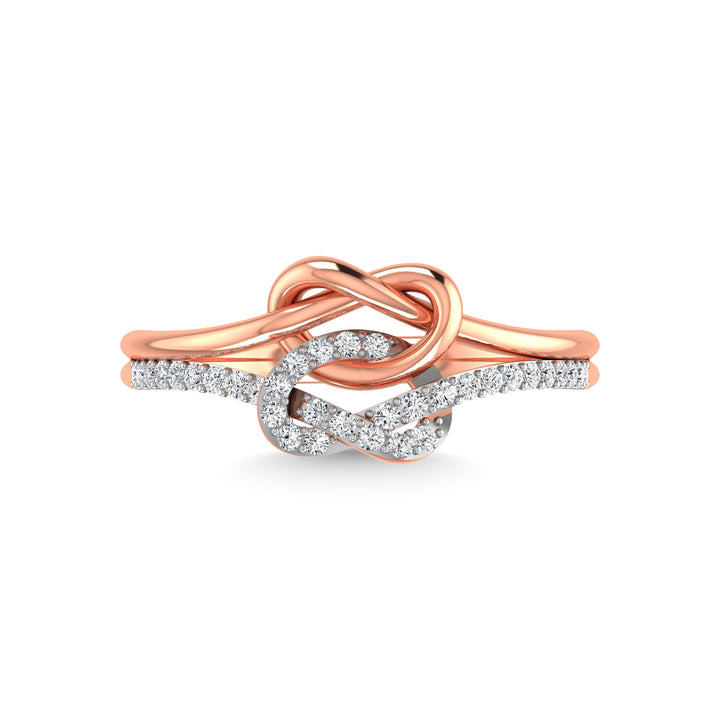 10K White Gold Diamond 1/5 Ct.Tw. Fashion Ring