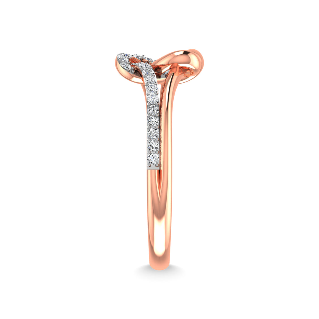 10K White Gold Diamond 1/5 Ct.Tw. Fashion Ring