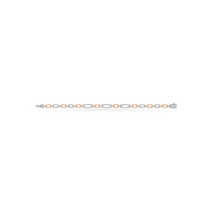 10K Two Tone Diamond 5/8 Ct.Tw. Fashion Bracelet
