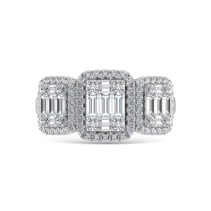 14K White Gold Diamond 1 Ct.Tw. Engagement Ring