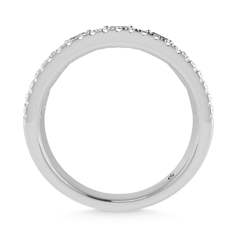 14K White Gold Diamond 1/3 Ct.Tw. Stackable Band