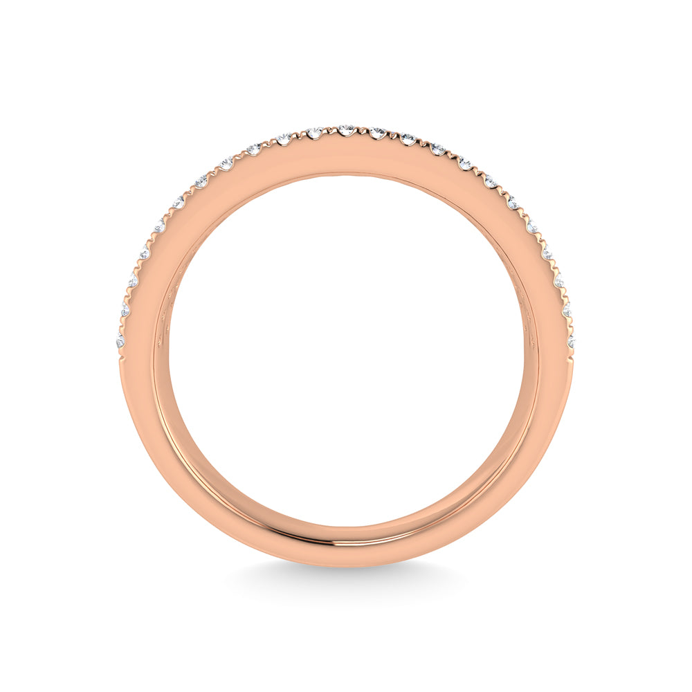 14K Rose Gold Diamond 1/3 Ct.Tw. Fashion Bands