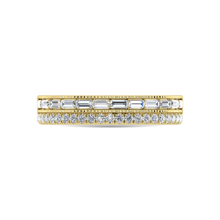 14K Yellow Gold Diamond 1/3 Ct.Tw. Fashion Bands