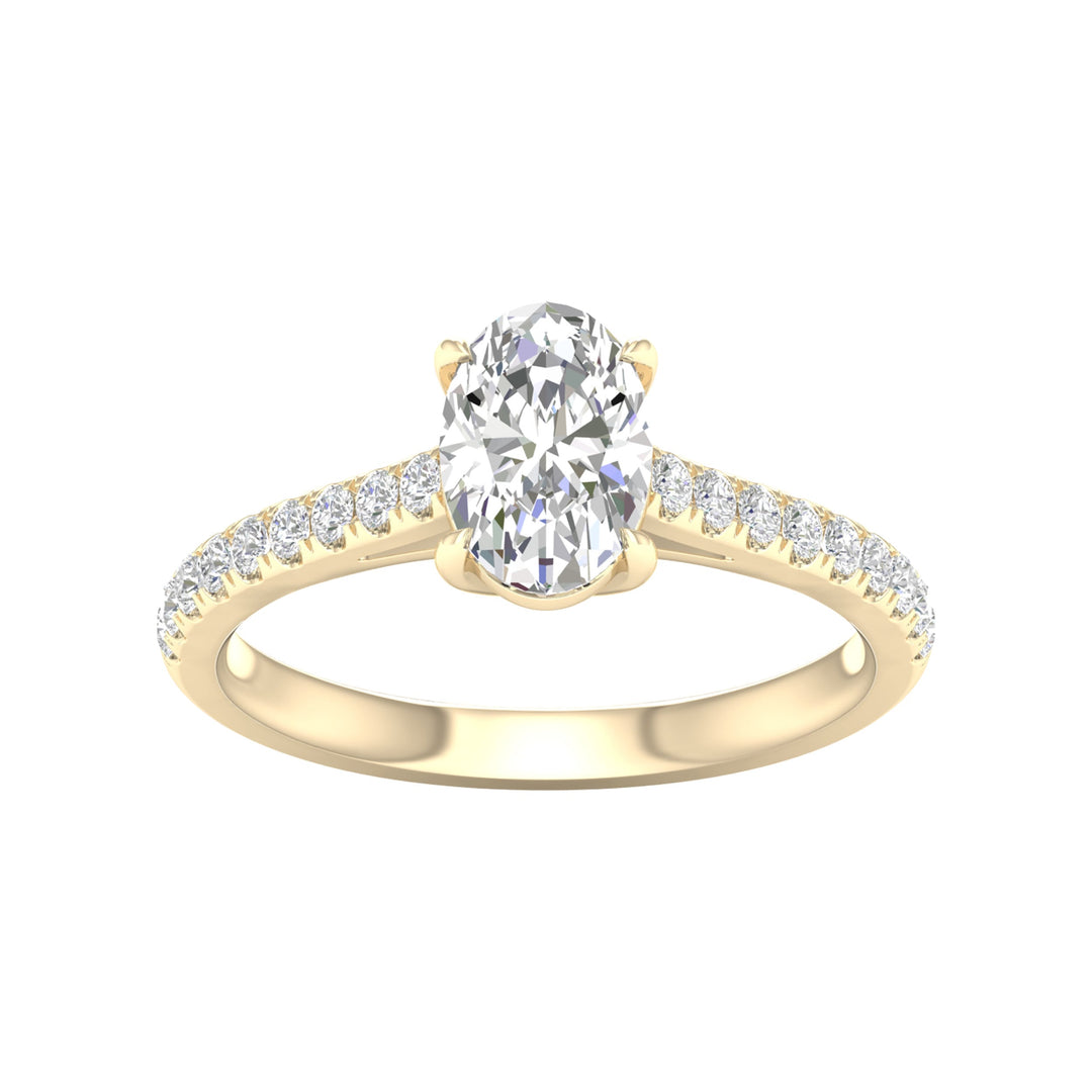 14K 1.75CT Certified Lab Grown Diamond Ring ( IGI Certified )