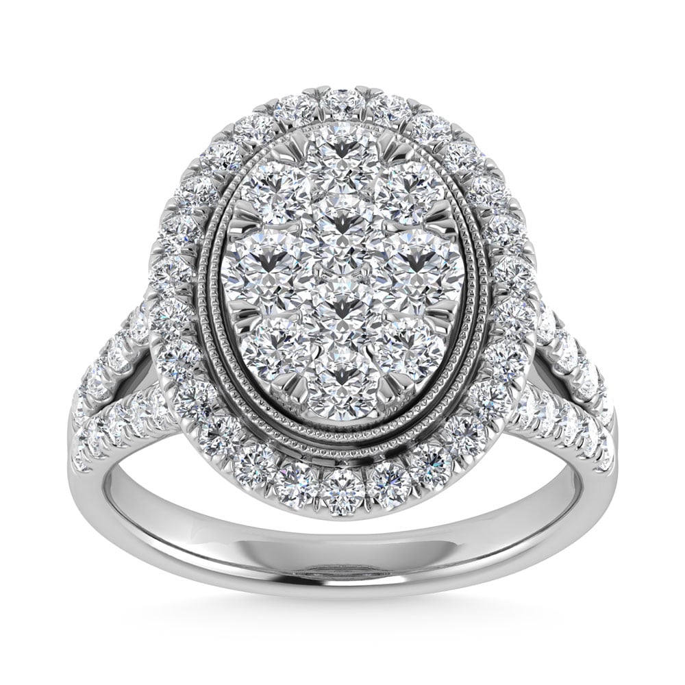 14K White Gold Diamond 2 Ct.Tw. Engagement Ring