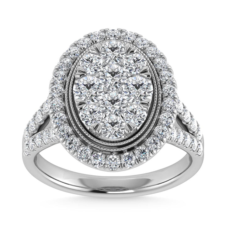 14K White Gold Diamond 2 Ct.Tw. Engagement Ring