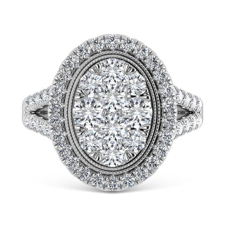 14K White Gold Diamond 2 Ct.Tw. Engagement Ring