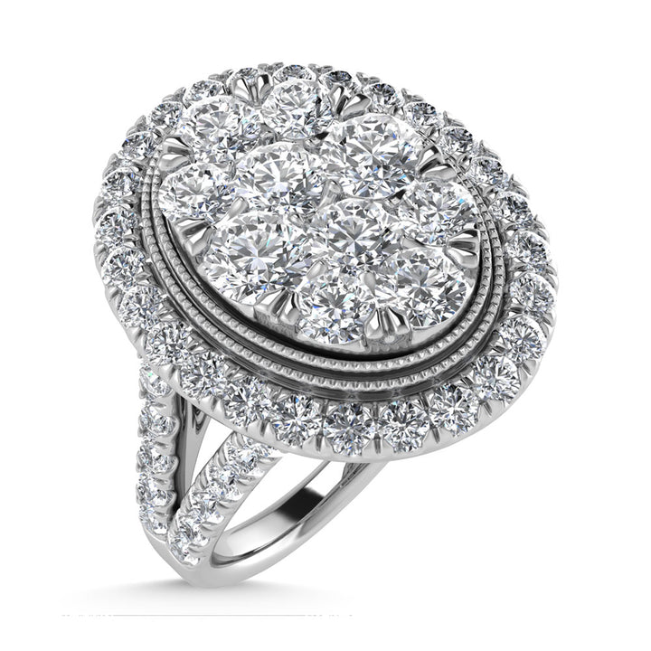 14K White Gold Diamond 2 Ct.Tw. Engagement Ring
