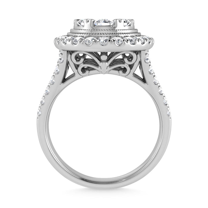 14K White Gold Diamond 2 Ct.Tw. Engagement Ring