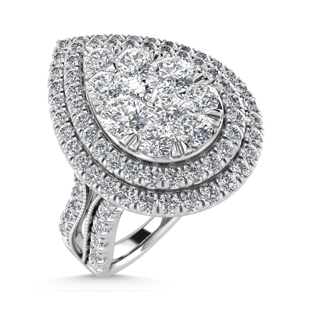 14K White Gold Diamond 2 1/4 Ct.Tw. Engagement Ring