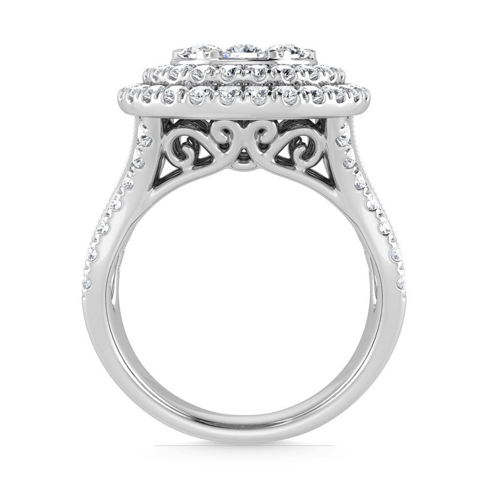 14K White Gold Diamond 2 1/4 Ct.Tw. Engagement Ring