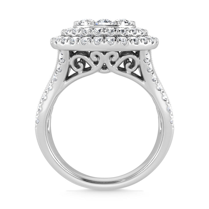 14K White Gold Diamond 2 1/4 Ct.Tw. Engagement Ring
