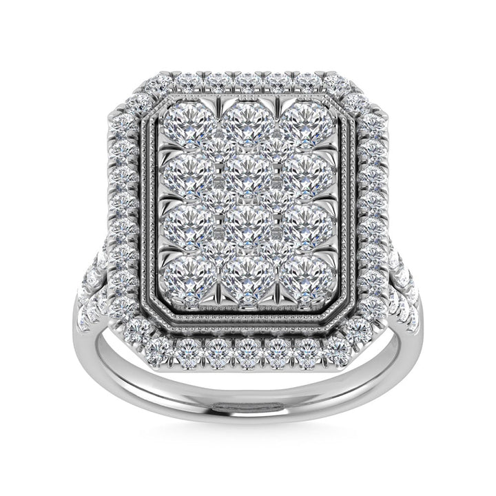 14K White Gold Diamond 2 3/4 Ct.Tw. Engagement Ring
