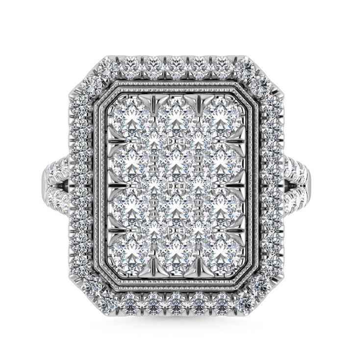 14K White Gold Diamond 2 3/4 Ct.Tw. Engagement Ring