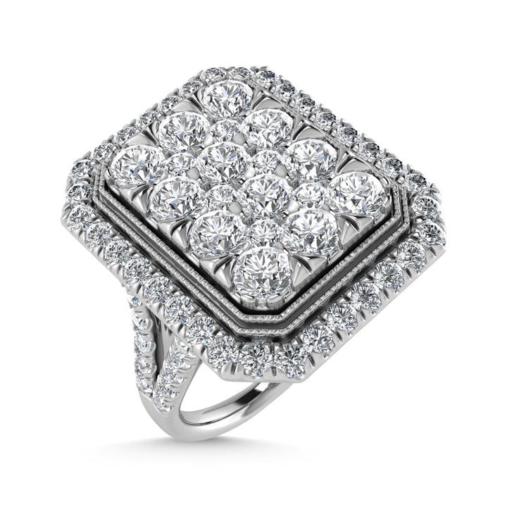 14K White Gold Diamond 2 3/4 Ct.Tw. Engagement Ring