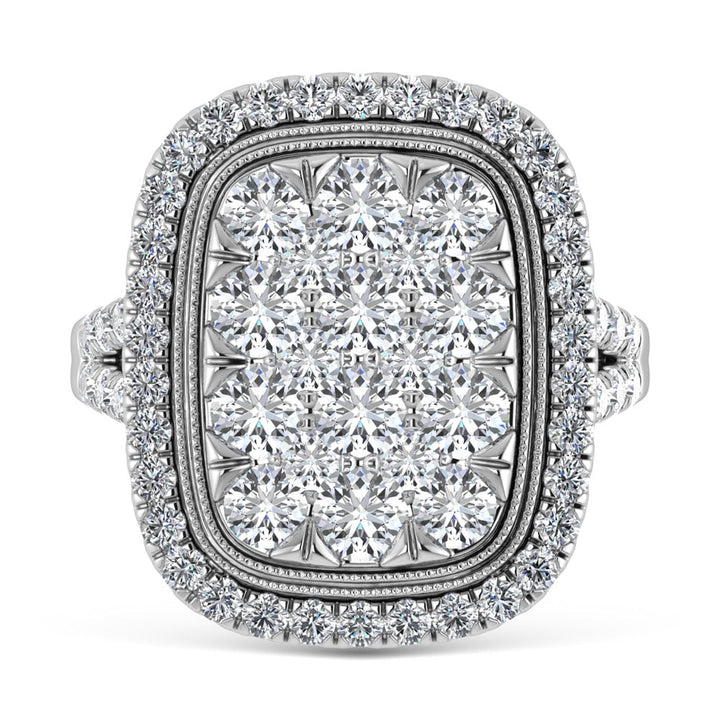 14K White Gold Diamond 2 3/4 Ct.Tw. Engagement Ring