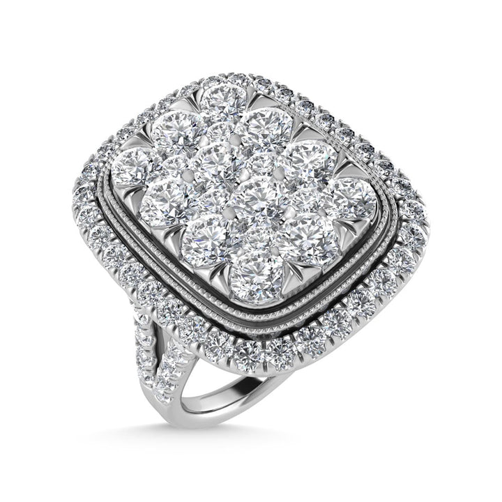 14K White Gold Diamond 2 3/4 Ct.Tw. Engagement Ring