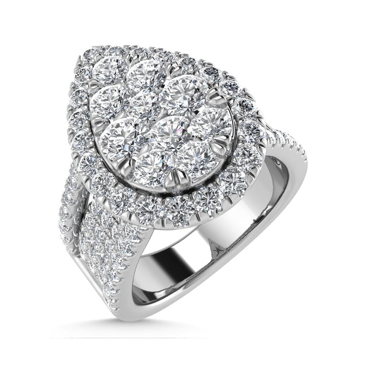 14K White Gold Diamond 2 1/2 Ct.Tw. Engagement Ring