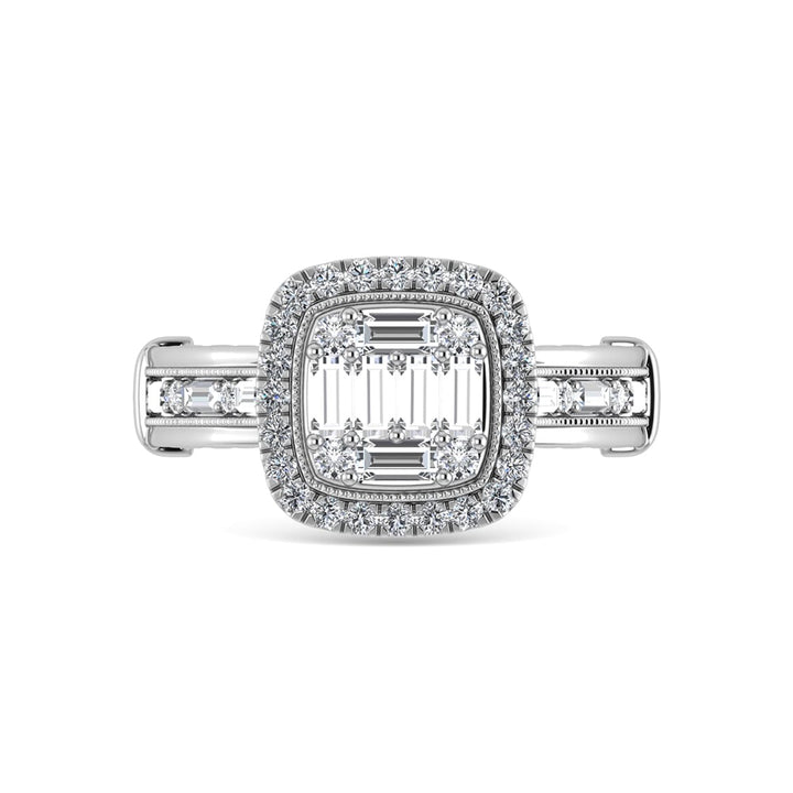 14K White Gold Diamond 3/4 Ct.Tw. Engagement Ring