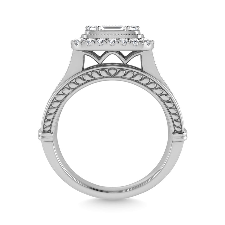14K White Gold Diamond 3/4 Ct.Tw. Engagement Ring