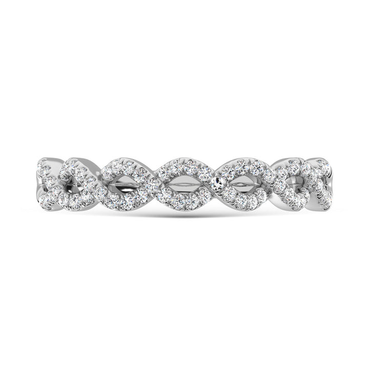 14K White Gold Diamond 1/4 Ct.Tw. Fashion Ring
