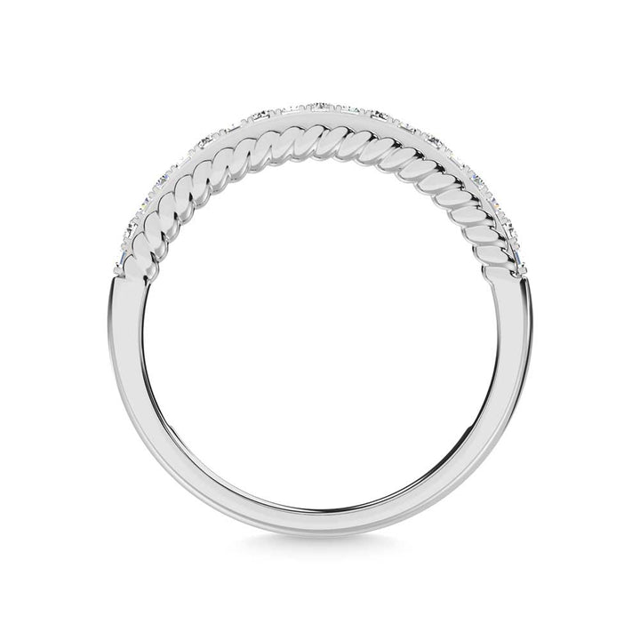 14K White Gold Diamond 1/4 Ct.Tw. Fashion Band