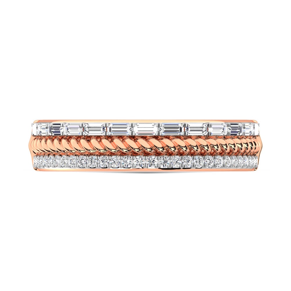14K Rose Gold Diamond  1/4 Ct.Tw. Fashion Band