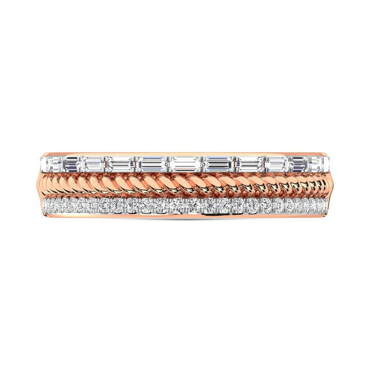14K Rose Gold Diamond  1/4 Ct.Tw. Fashion Band