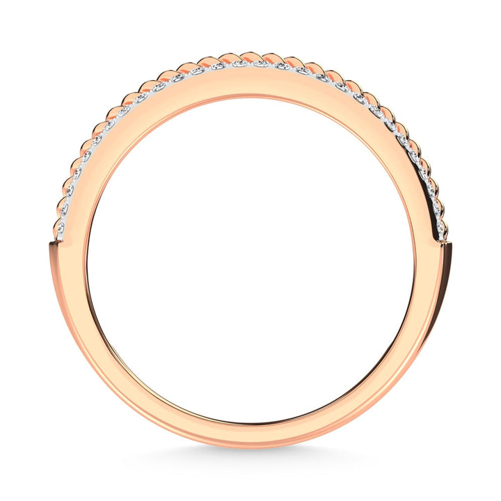 14K Rose Gold Diamond  1/4 Ct.Tw. Fashion Band